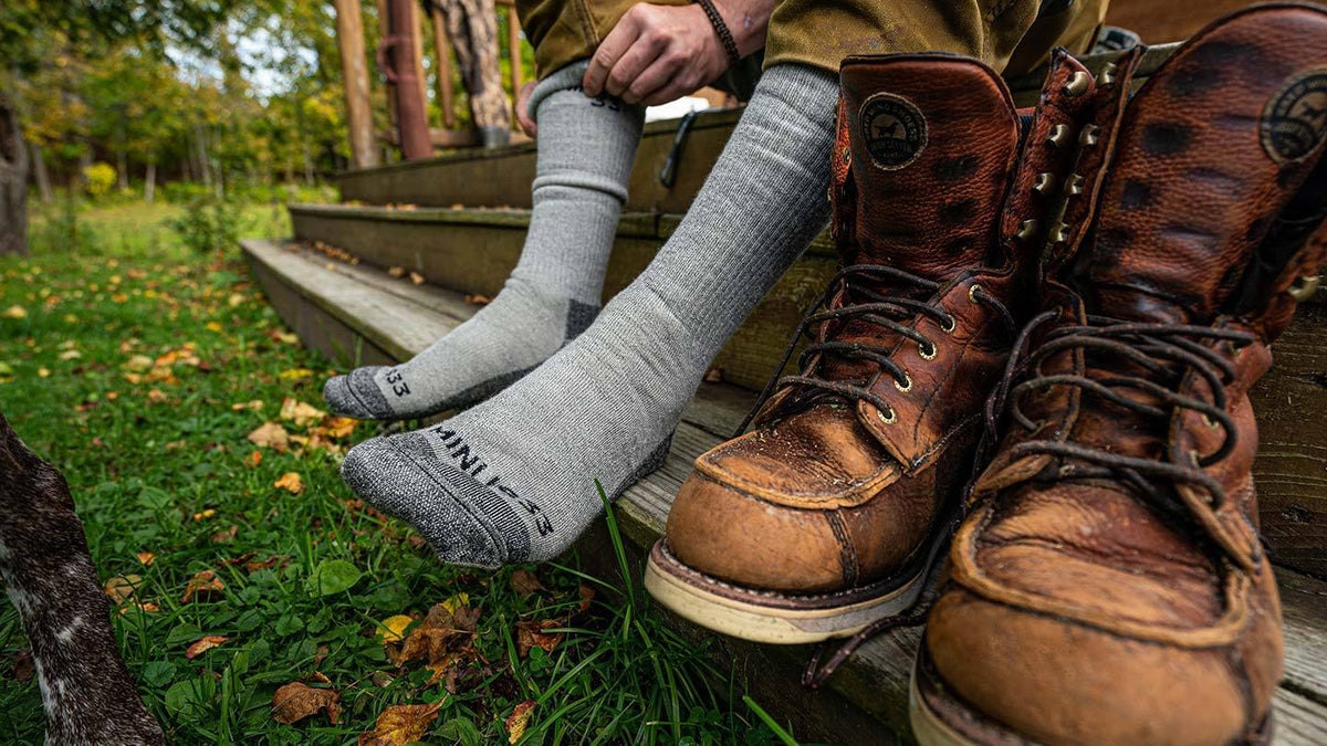 closeup of minus33 Heavyweight Wool Socks 