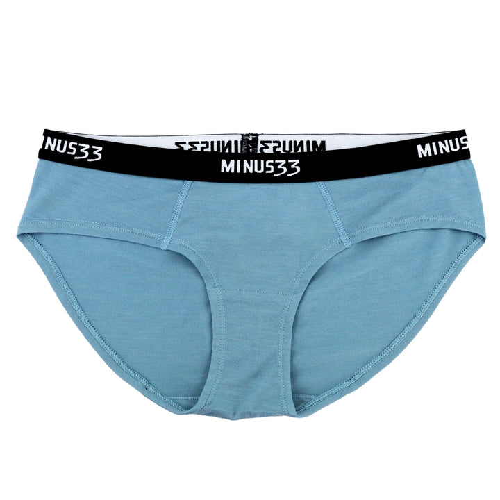 A pair of super soft merino wool bikini brief underwear. Light and breathable, these briefs feature a 1-inch woven sport elastic band, and high cut leg openings for a better range of movement. 