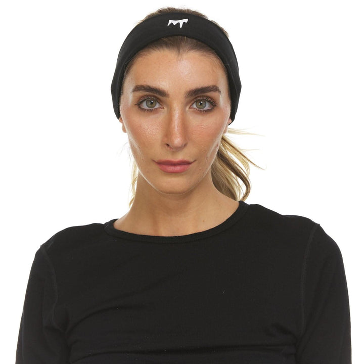 merino wool tie headband. field hockey headband