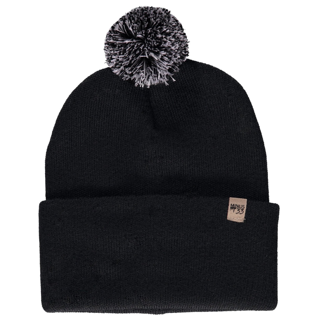 Midweight - Everyday Knit Cuff Pom Beanie 100% Merino Wool. warm beanie for winter. 
