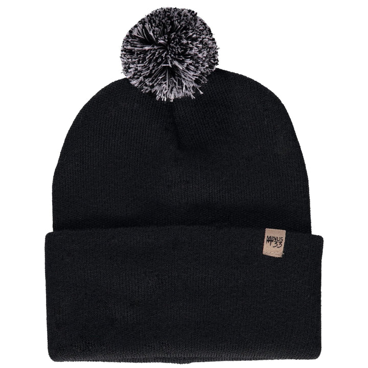 Midweight - Everyday Knit Cuff Pom Beanie 100% Merino Wool. warm beanie for winter. 
