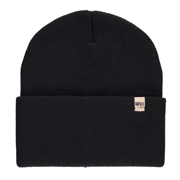 A midweight, double-layered, hundred percent, super soft merino wool beanie that keeps you warm, but won&