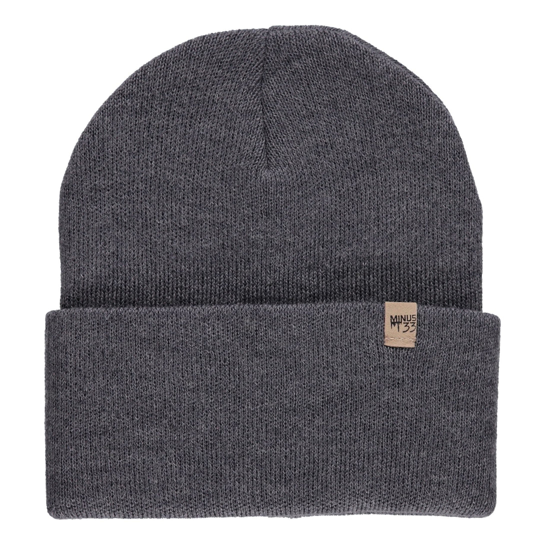 A midweight, double-layered, hundred percent, super soft merino wool beanie that keeps you warm, but won&
