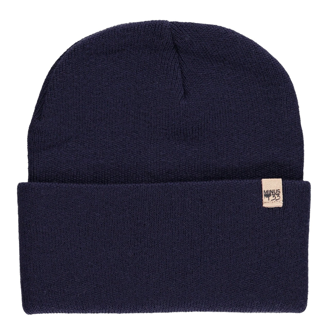A midweight, double-layered, hundred percent, super soft merino wool beanie that keeps you warm, but won&