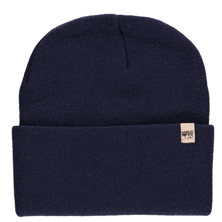A midweight, double-layered, hundred percent, super soft merino wool beanie that keeps you warm, but won&