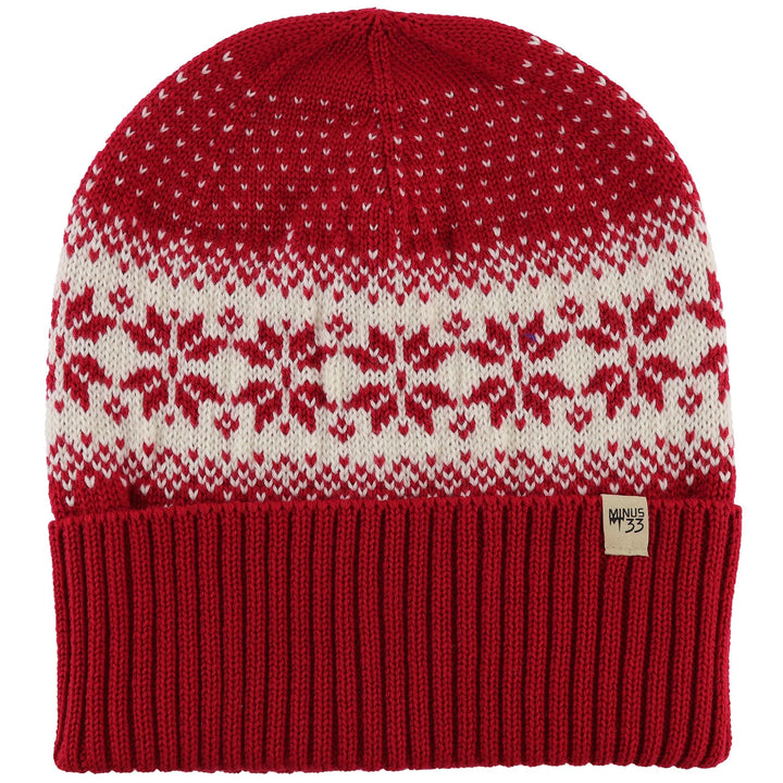 A midweight, double-layered, hundred percent, super soft merino wool beanie that keeps you warm, but won&