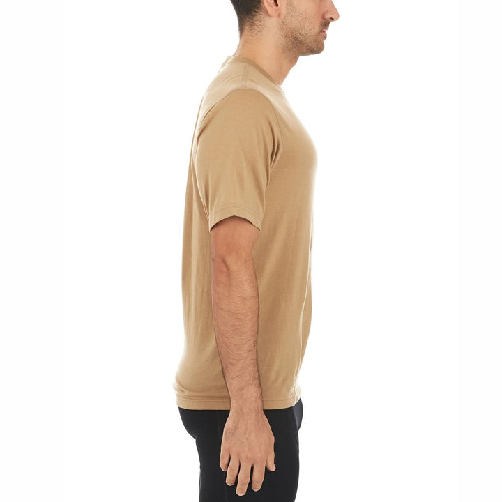Crew Neck Desert Sand Warm Comfortable Minus33 Merino Wool, right-facing side view