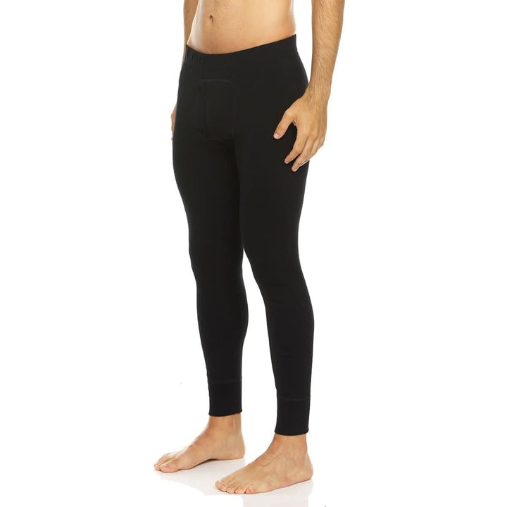 mens black 100 percent merino wool base layer bottoms