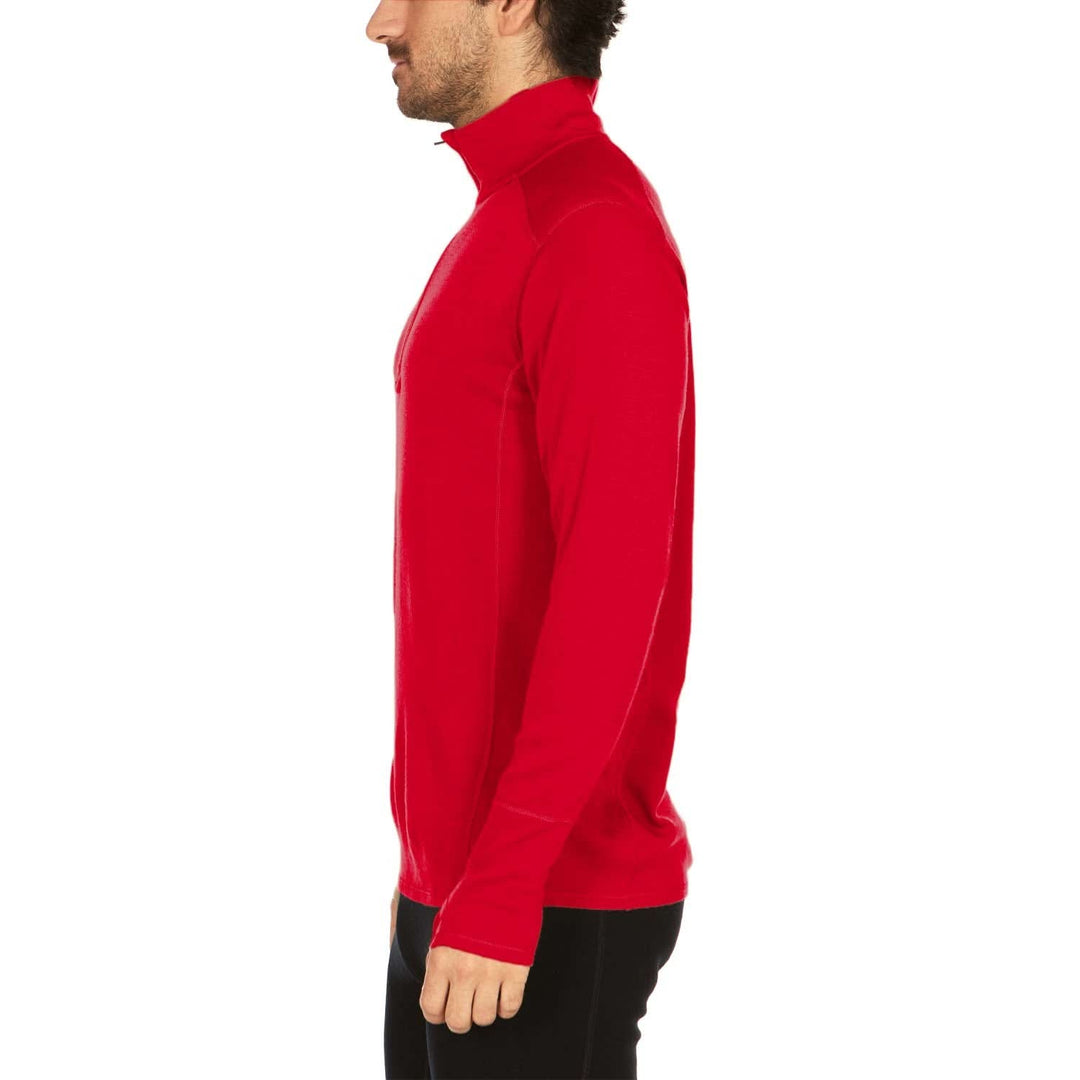 Red Turtle Neck Merino Wool Minus33 Guy Comfortable 