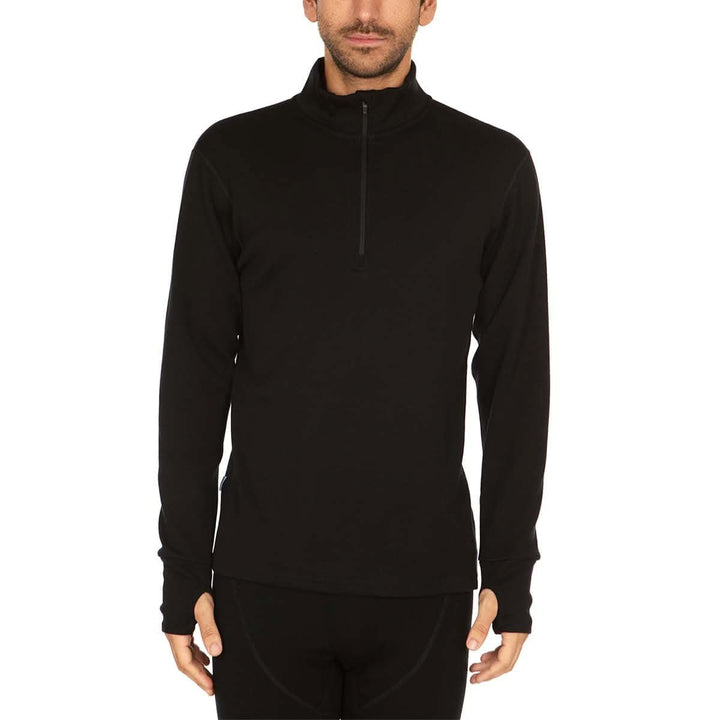 Minus33 Merino Wool Clothing Kobuk Expedition Wool 1/4 Zip. This ¼ zip features thumb holes, a mock neck, and a zipper for venting. You’ll love the warmth and comfort it provides while you are battling the elements! Pair this with our Katmai Men&