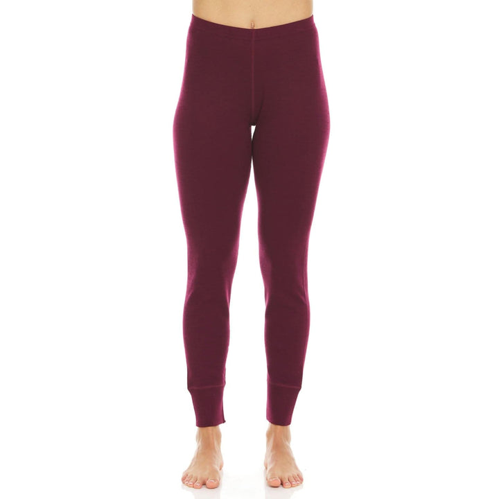 A pair of one hundred percent merino wool midweight women&