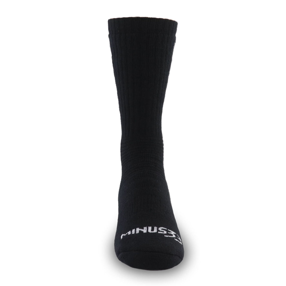Minus33 Merino Wool Workhorse Crew Socks - Midweight. Front view.