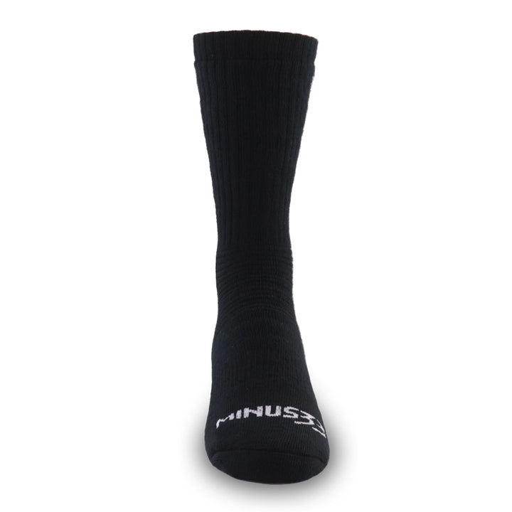 Minus33 Merino Wool Workhorse Crew Socks - Midweight. Front view.