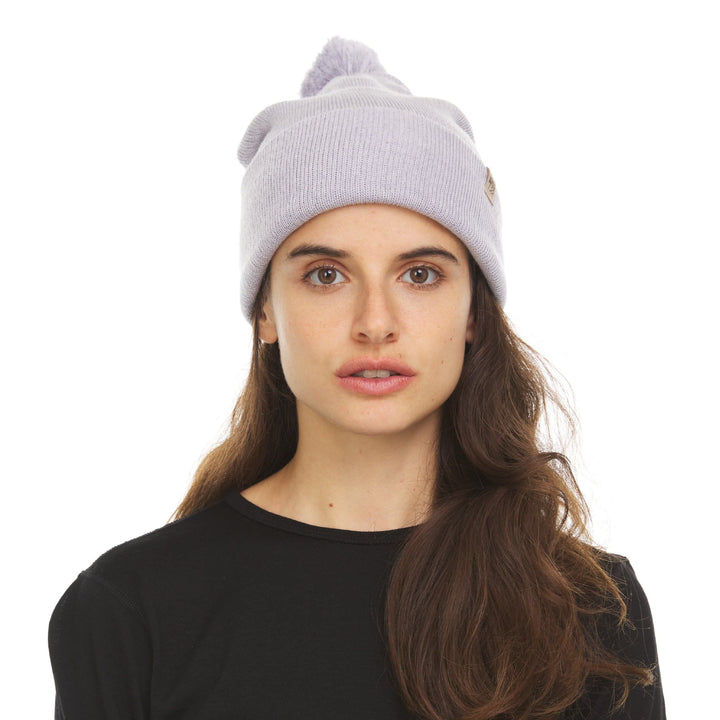 Midweight - Everyday Knit Cuff Pom Beanie 100% Merino Wool 