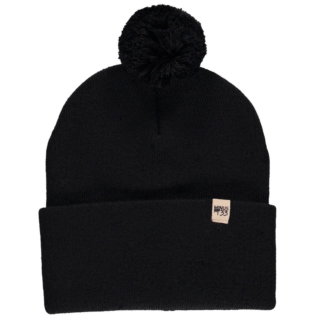 Midweight - Everyday Knit Cuff Pom Beanie 100% Merino Wool. warm beanie for winter. 