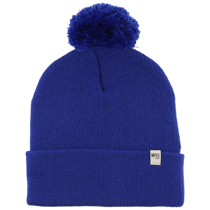 Midweight - Everyday Knit Cuff Pom Beanie 100% Merino Wool. warm beanie for winter. 