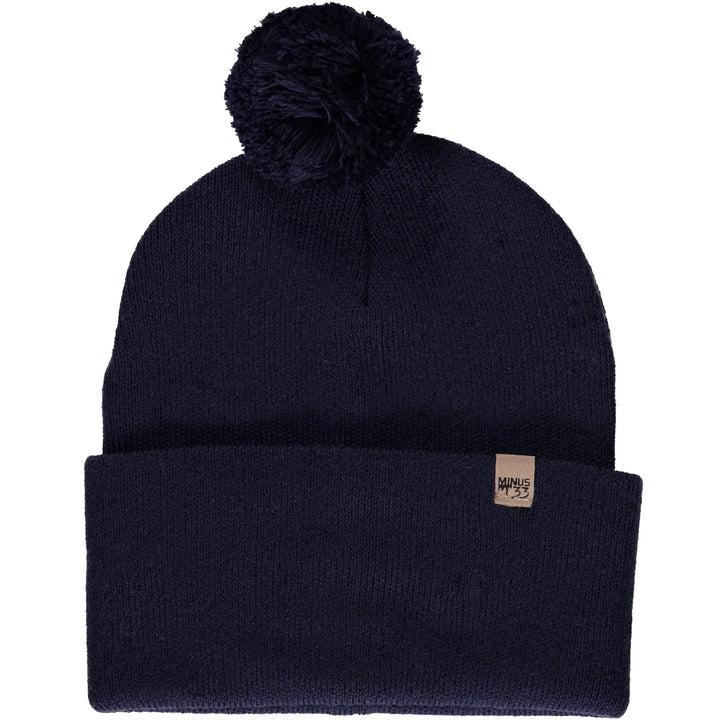 Midweight - Everyday Knit Cuff Pom Beanie 100% Merino Wool. warm beanie for winter.  