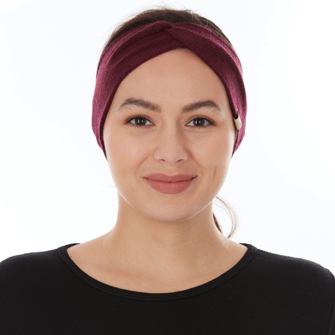 Midweight - Everyday Knit Twist Headband 100% Merino Wool 
