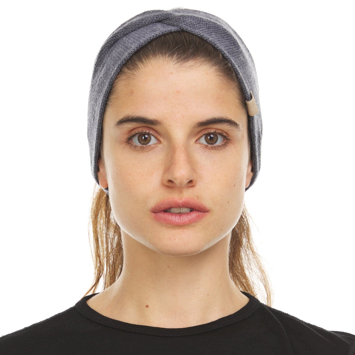 Midweight - Everyday Knit Twist Headband 100% Merino Wool. View 2. 