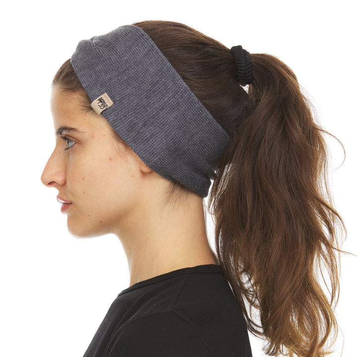 Midweight - Everyday Knit Twist Headband 100% Merino Wool. View 3. 