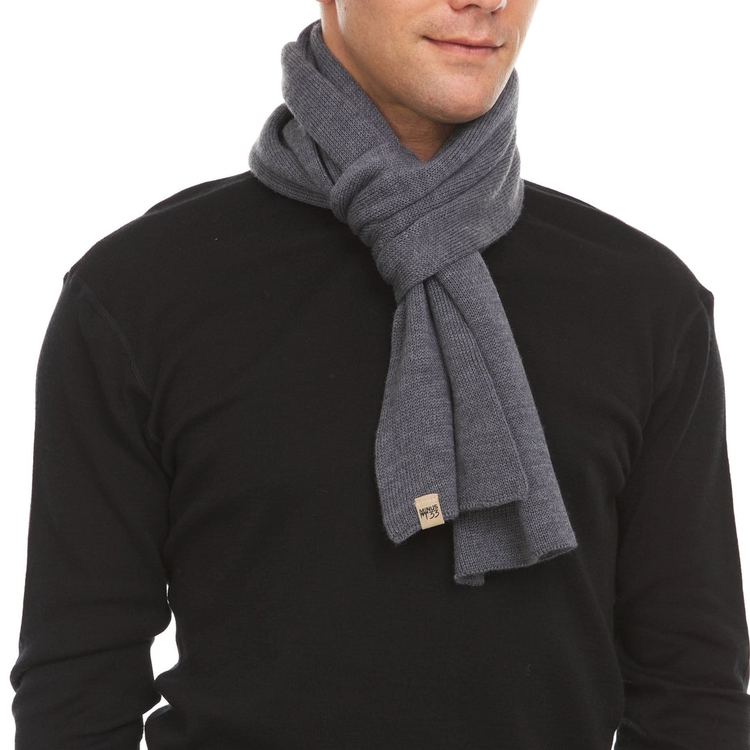 Midweight merino wool scarf Everyday warm Knit Scarf 100% Merino Wool  