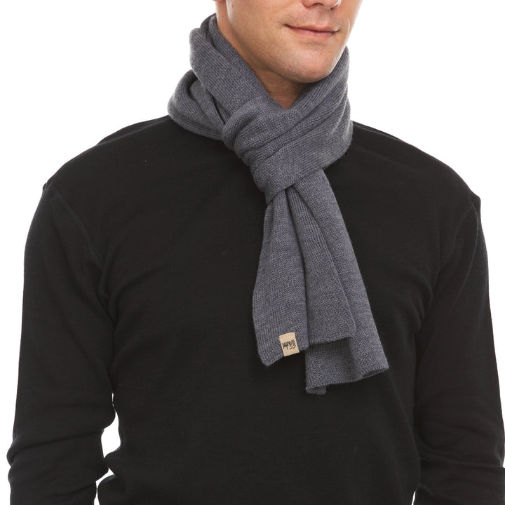 Midweight merino wool scarf Everyday warm Knit Scarf 100% Merino Wool  