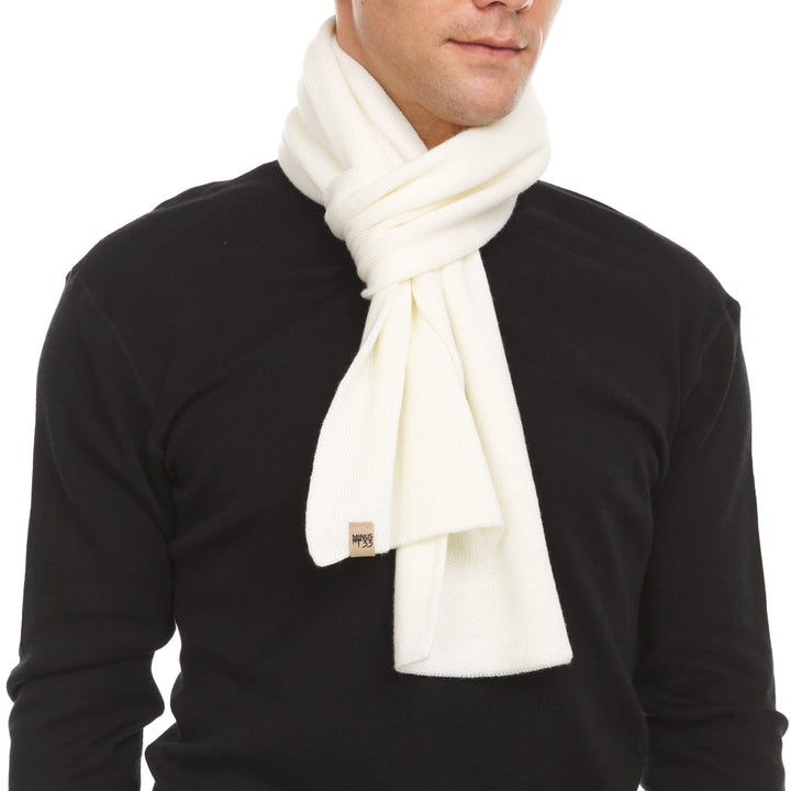 Midweight merino wool scarf Everyday warm Knit Scarf 100% Merino Wool 