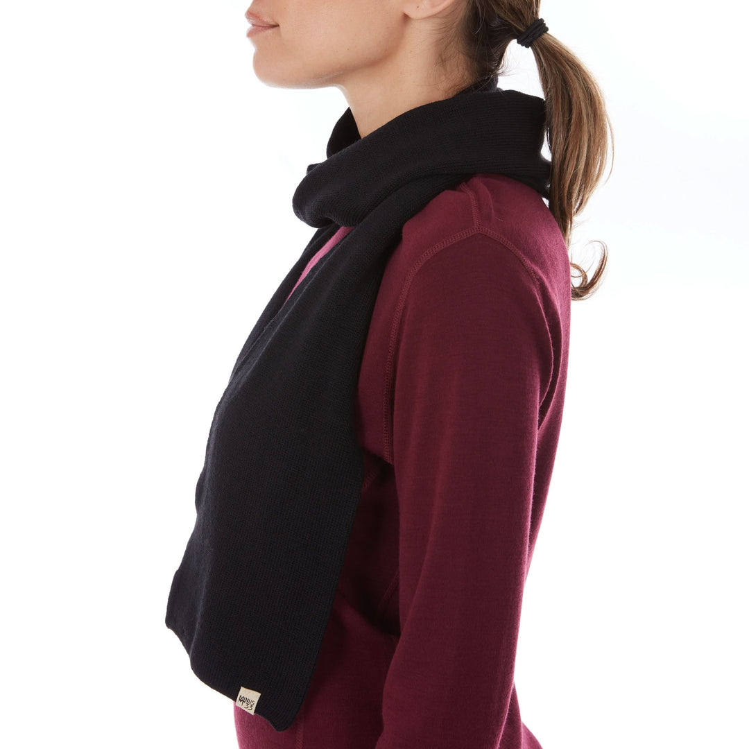 Midweight merino wool scarf Everyday warm Knit Scarf 100% Merino Wool. Alternate view. 
