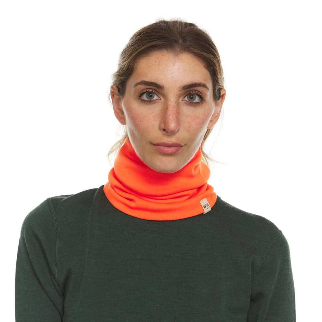 100% Merino Wool Neck Gaiter - Midweight, studio front view 