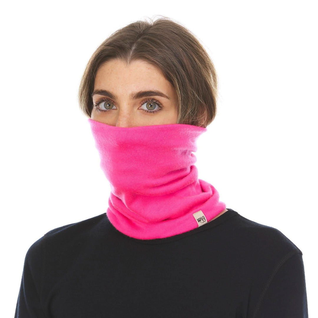100% Merino Wool Neck Gaiter - Midweight, back view 