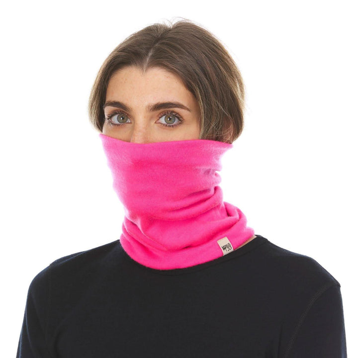 100% Merino Wool Neck Gaiter - Midweight, back view 