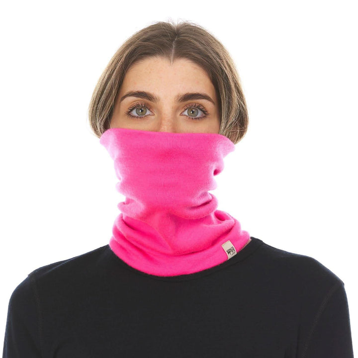 100% Merino Wool Neck Gaiter - Midweight, right-facing side view 