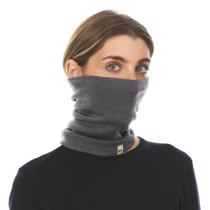 100% Merino Wool Neck Gaiter - Midweight, back view 