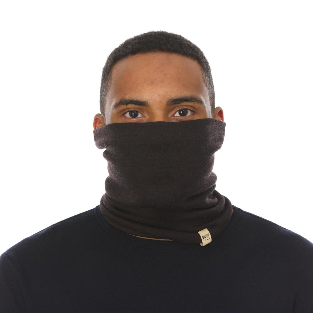 100% Merino Wool Neck Gaiter - Midweight, right-facing side view 