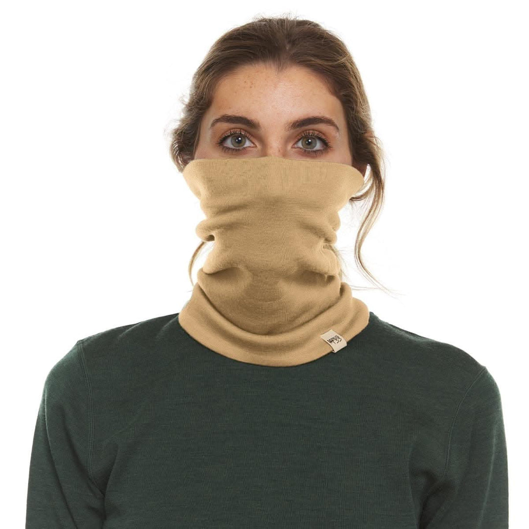 100% Merino Wool Neck Gaiter - Midweight, back view 