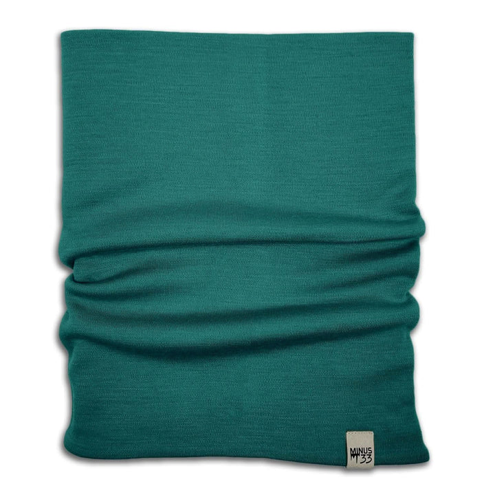 100% Merino Wool Neck Gaiter - Midweight, front three-quarter view 