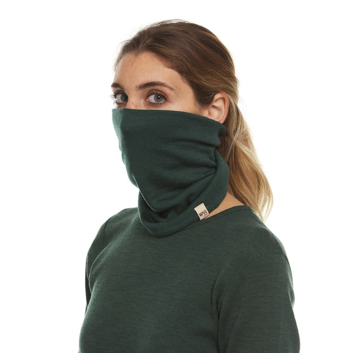 100% Merino Wool Neck Gaiter - Midweight, front view 