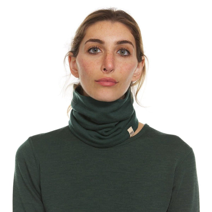 100% Merino Wool Neck Gaiter - Midweight, right-facing side view 