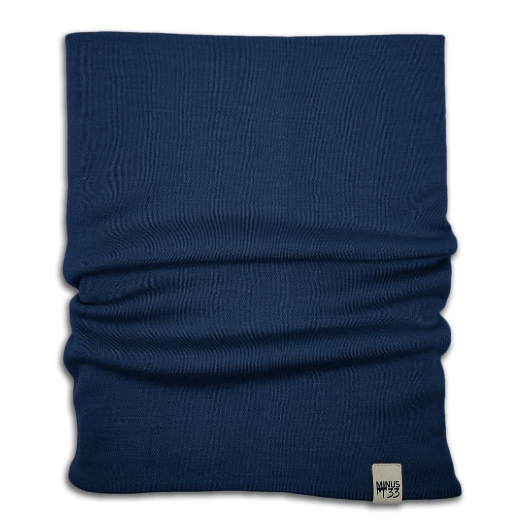 100% Merino Wool Neck Gaiter - Midweight, front three-quarter view rear three-quarter view 