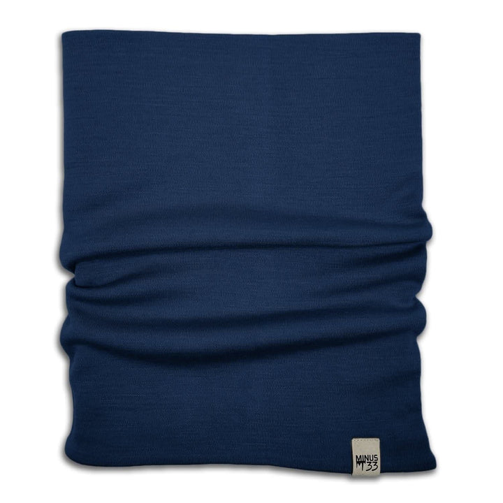 100% Merino Wool Neck Gaiter - Midweight, front three-quarter view rear three-quarter view 