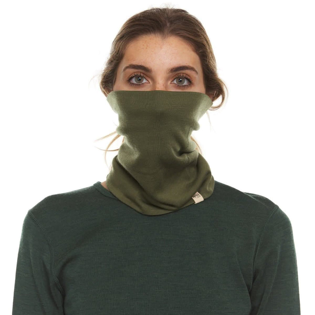 100% Merino Wool Neck Gaiter - Midweight, back view 