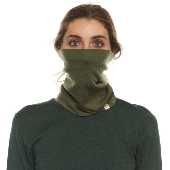 100% Merino Wool Neck Gaiter - Midweight, back view 
