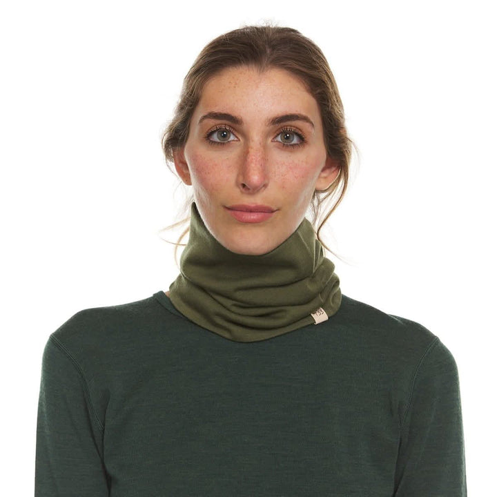 100% Merino Wool Neck Gaiter - Midweight, right-facing side view 