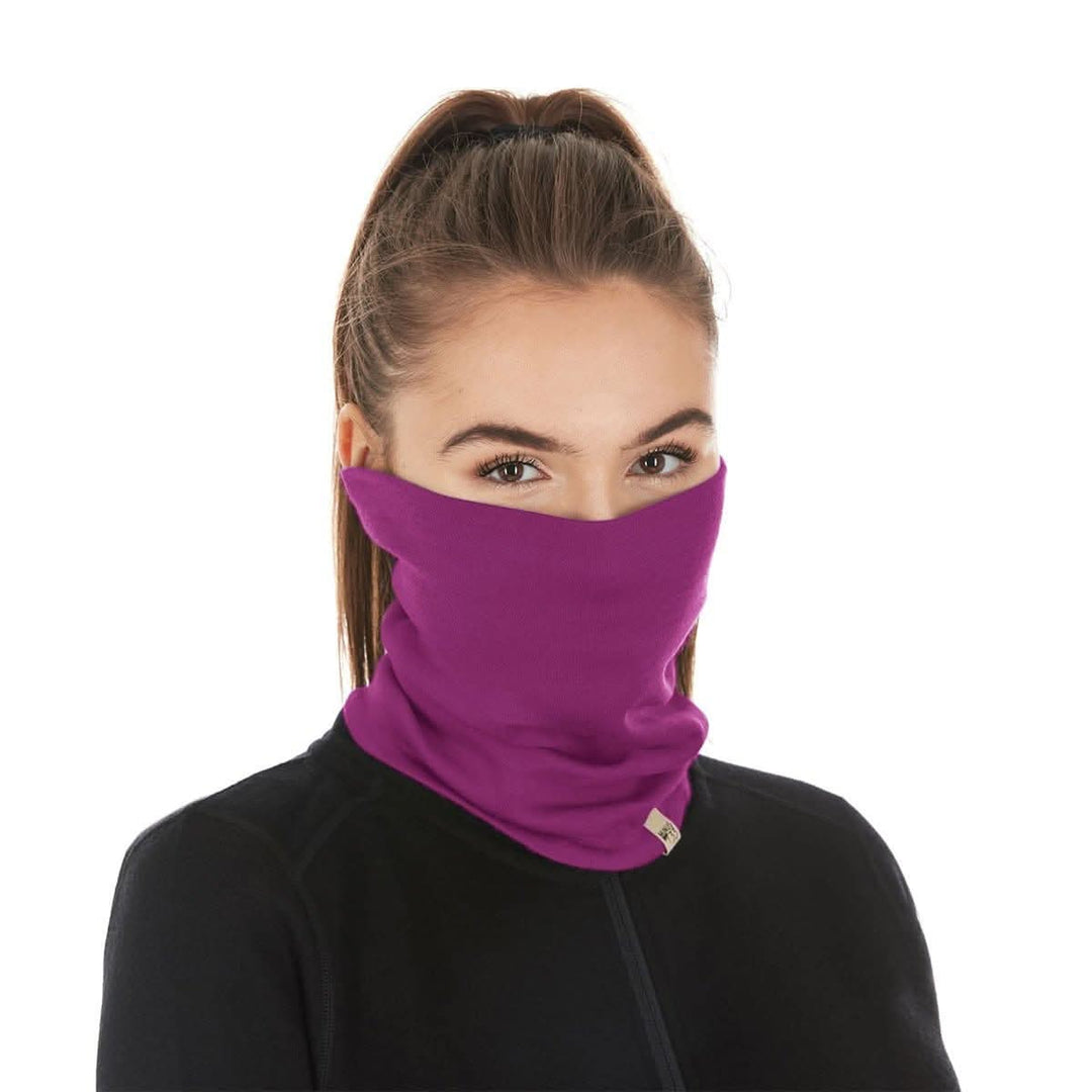100% Merino Wool Neck Gaiter - Midweight, front three-quarter view 
