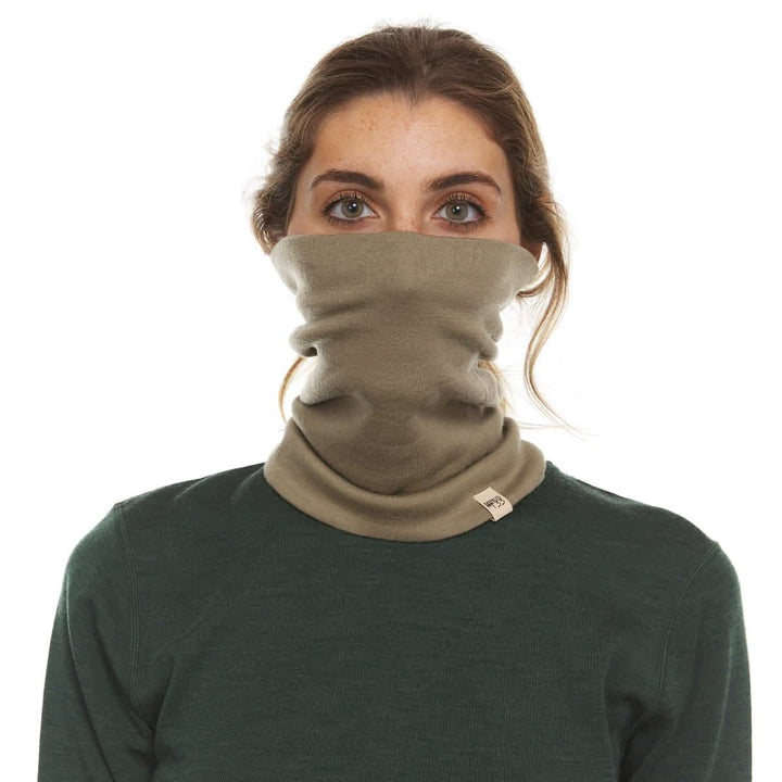 Minus33 Merino Wool Clothing Midweight Wool Neck Gaiter, back view 