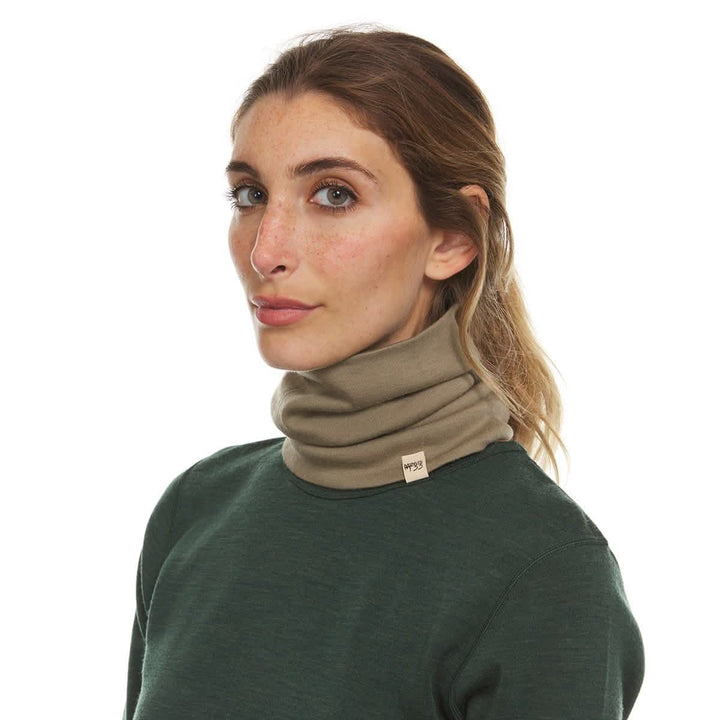 Minus33 Merino Wool Clothing Midweight Wool Neck Gaiter, right-facing side view 