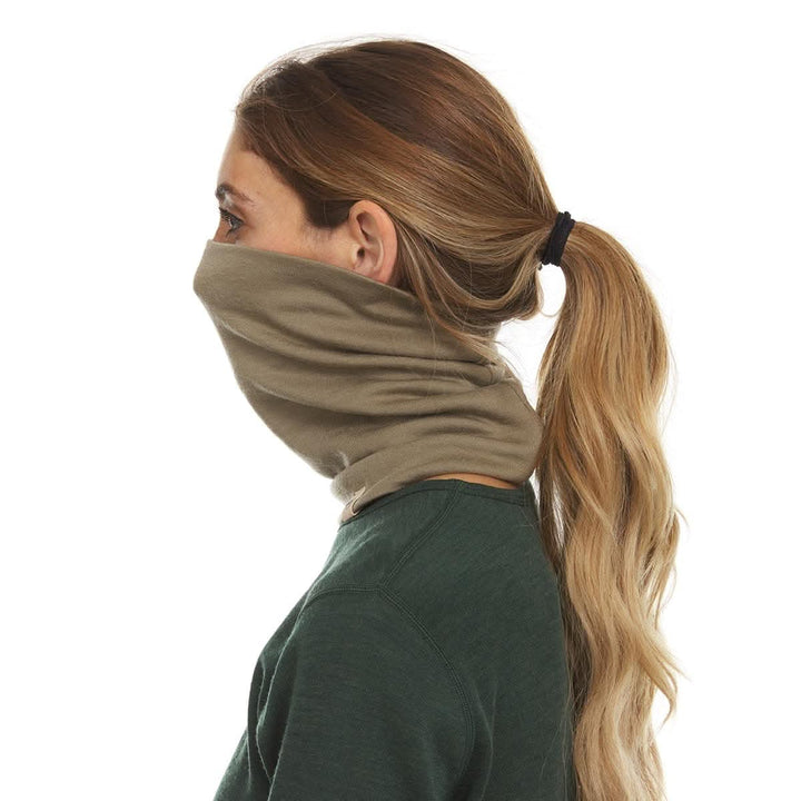 100% Merino Wool Neck Gaiter - Midweight, studio front view 