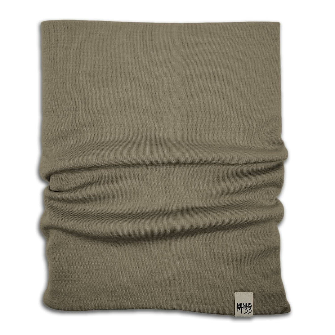 Minus33 Merino Wool Clothing Midweight Wool Neck Gaiter, front three-quarter view 