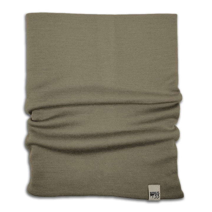 Minus33 Merino Wool Clothing Midweight Wool Neck Gaiter, front three-quarter view 
