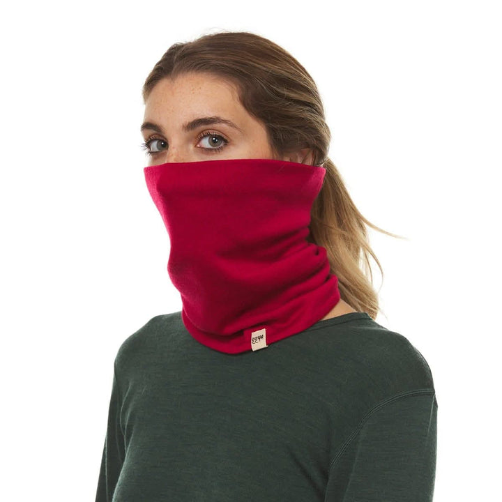 100% Merino Wool Neck Gaiter - Midweight, front view 